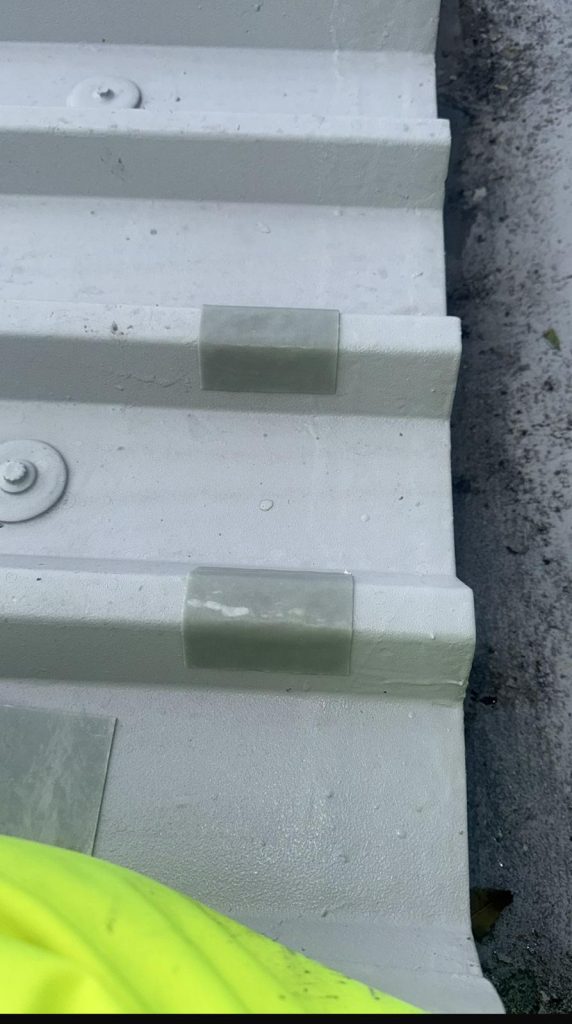 Small holes on corrugated iron roof